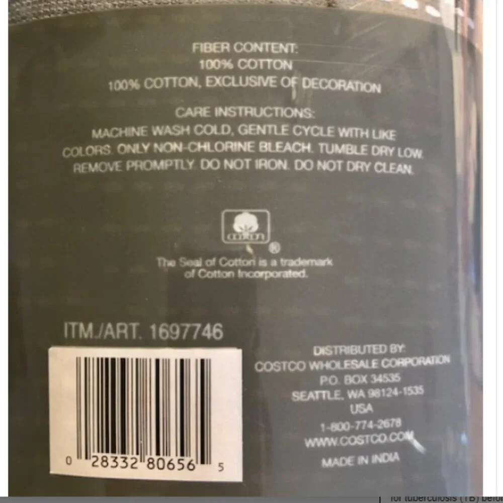Classic Elements 8 Pack 100% Cotton Soft and Absorbent  Kitchen Towels, Gray